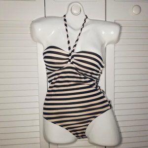 New Black & White One-Piece Swimsuit